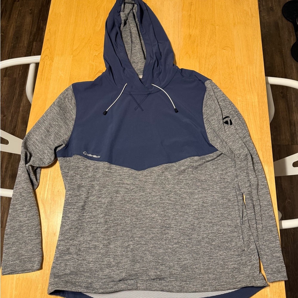 TaylorMade x Zero Restriction Navy and Gray Men's Hoodie